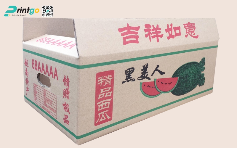 Mẫu thùng carton đựng trái cây xuất khẩu dưa (dưa hấu, dưa lưới) Mẫu thùng carton đựng trái cây xuất khẩu dưa (dưa hấu, dưa lưới)