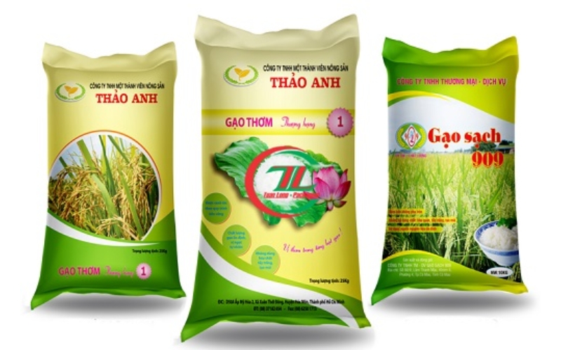Mẫu in bao bì đựng gạo cao cấp 10kg - 25kg dành cho doanh nghiệp Mẫu in bao bì đựng gạo cao cấp 10kg - 25kg dành cho doanh nghiệp