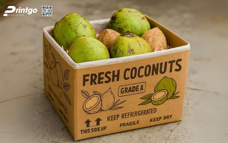 Mẫu thùng đựng dừa tươi xuất khẩu Mẫu thùng đựng dừa tươi xuất khẩu