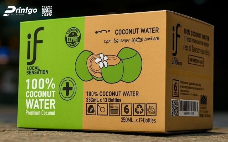 Mẫu thùng đựng dừa tươi xuất khẩu Mẫu thùng đựng dừa tươi xuất khẩu