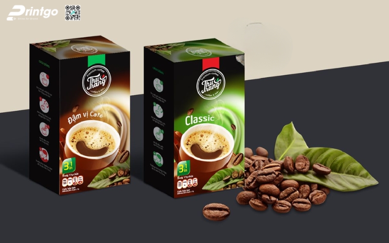 Mẫu bao bì cà phê xuất khẩu dạng hộp mềm Mẫu bao bì cà phê xuất khẩu dạng hộp mềm