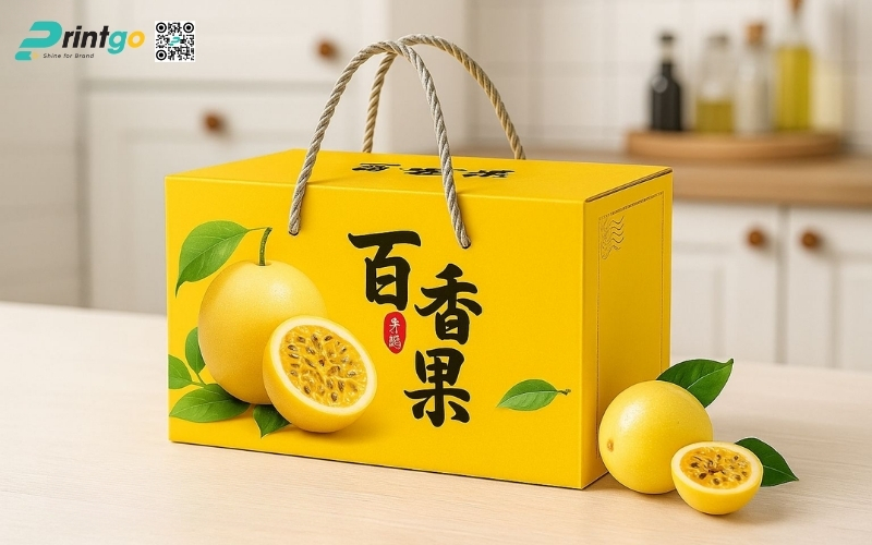 Mẫu bao bì xuất khẩu trái cây chanh leo Mẫu bao bì xuất khẩu trái cây chanh leo