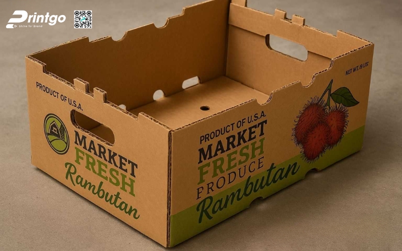 Mẫu bao bì xuất khẩu trái cây chôm chôm Mẫu bao bì xuất khẩu trái cây chôm chôm