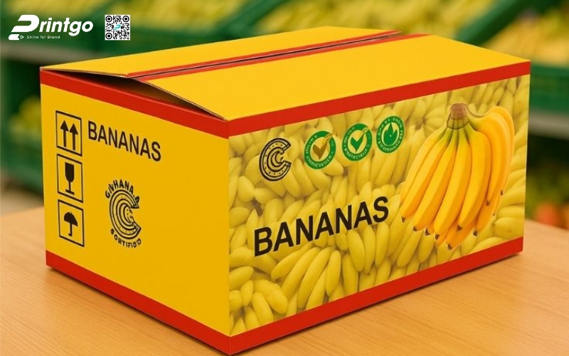 Mẫu bao bì xuất khẩu trái cây chuối Mẫu bao bì xuất khẩu trái cây chuối