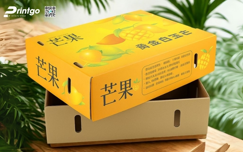 Mẫu thùng carton đựng trái cây xuất khẩu xoài Mẫu thùng carton đựng trái cây xuất khẩu xoài
