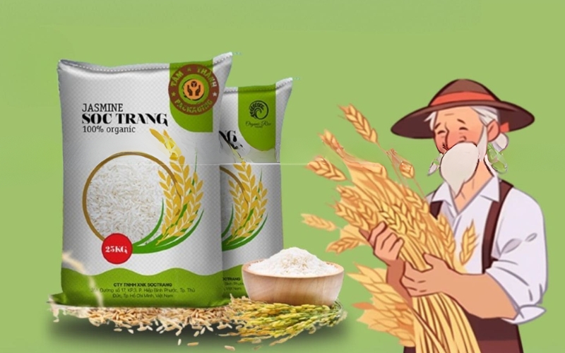 Mẫu in bao bì đựng gạo cao cấp 10kg - 25kg dành cho doanh nghiệp Mẫu in bao bì đựng gạo cao cấp 10kg - 25kg dành cho doanh nghiệp