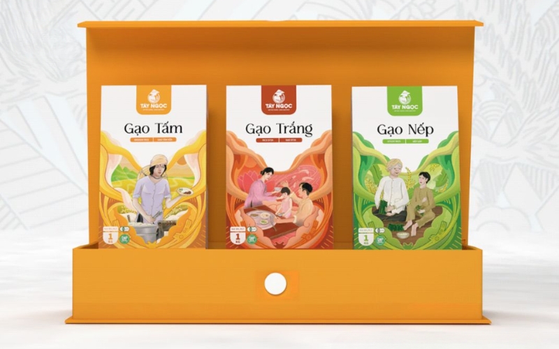 Mẫu hộp đựng gạo thiết kế sang trọng - cao cấp Mẫu hộp đựng gạo thiết kế sang trọng - cao cấp