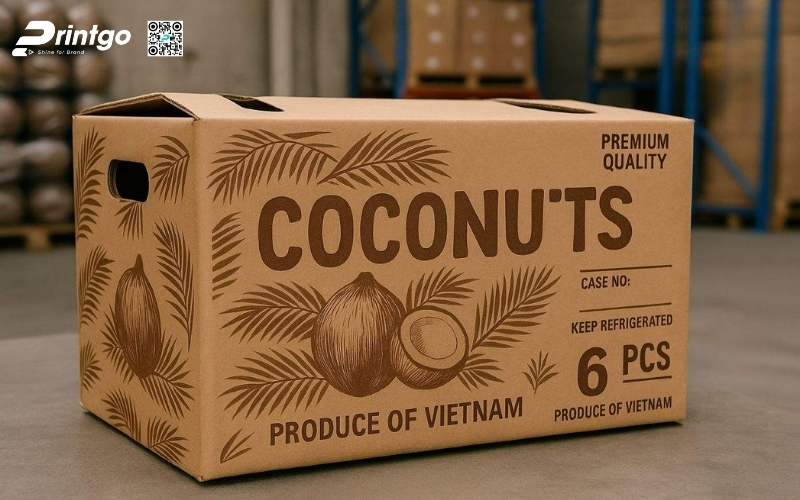 Mẫu thùng đựng dừa tươi xuất khẩu đạt chuẩn Mẫu thùng đựng dừa tươi xuất khẩu đạt chuẩn