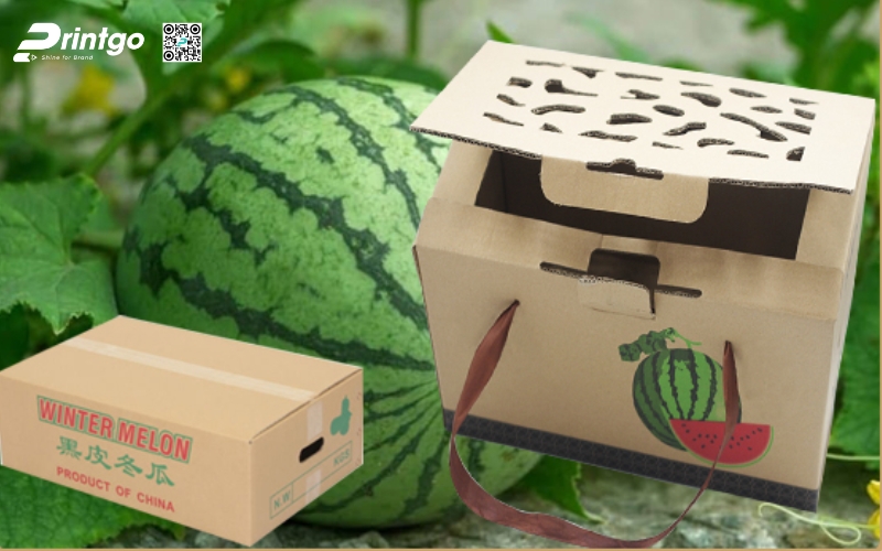 Mẫu thùng carton đựng trái cây xuất khẩu dưa (dưa hấu, dưa lưới) Mẫu thùng carton đựng trái cây xuất khẩu dưa (dưa hấu, dưa lưới)