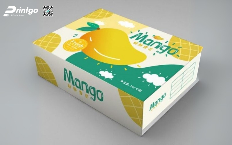 Mẫu thùng carton đựng trái cây xuất khẩu xoài Mẫu thùng carton đựng trái cây xuất khẩu xoài