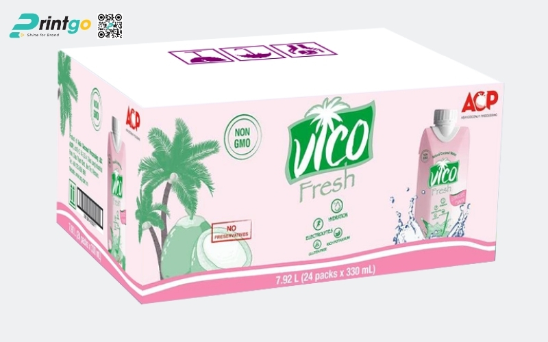 Mẫu thùng đựng dừa tươi xuất khẩu đạt chuẩn Mẫu thùng đựng dừa tươi xuất khẩu đạt chuẩn