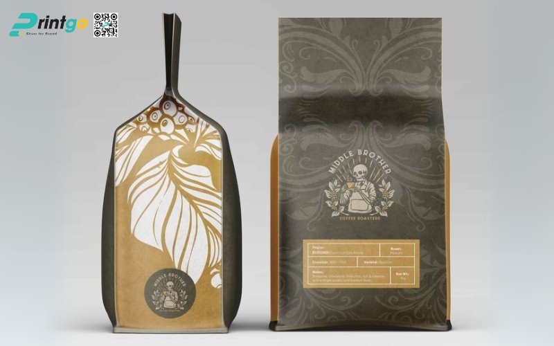 Mẫu bao bì cà phê xuất khẩu dạng túi hàn biên hMẫu bao bì cà phê xuất khẩu dạng túi hàn biên