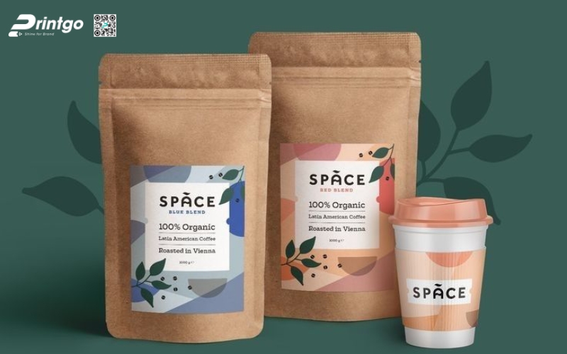Mẫu bao bì cà phê xuất khẩu dạng túi kraft Mẫu bao bì cà phê xuất khẩu dạng túi kraft