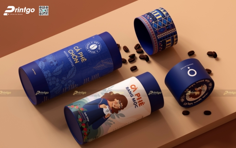 Mẫu bao bì cà phê xuất khẩu dạng hộp cao cấp Mẫu bao bì cà phê xuất khẩu dạng hộp cao cấp