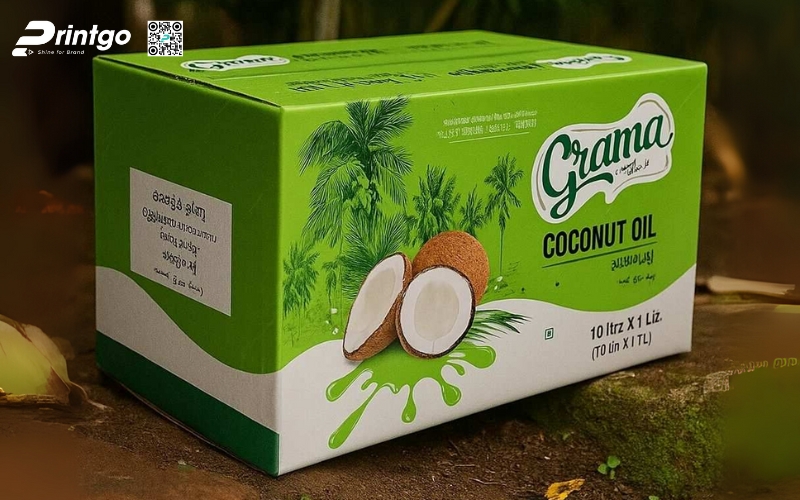 Mẫu thùng giấy đựng trái cây xuất khẩu dừa Mẫu thùng giấy đựng trái cây xuất khẩu dừa