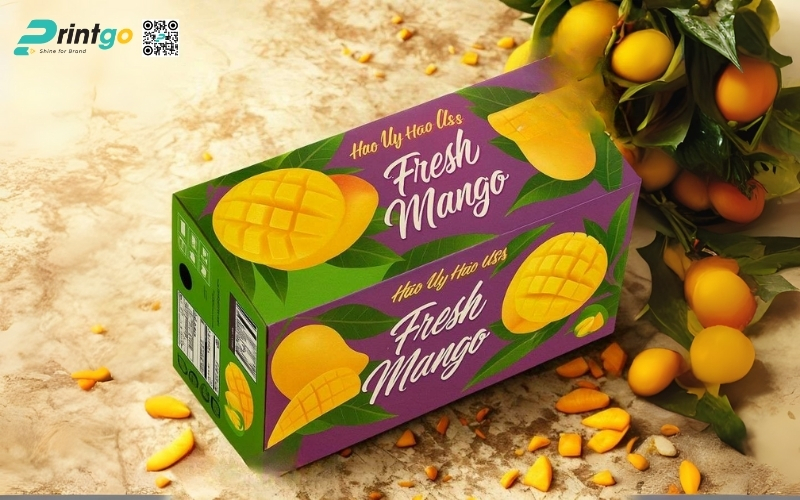 Mẫu thùng carton đựng trái cây xuất khẩu xoài Mẫu thùng carton đựng trái cây xuất khẩu xoài