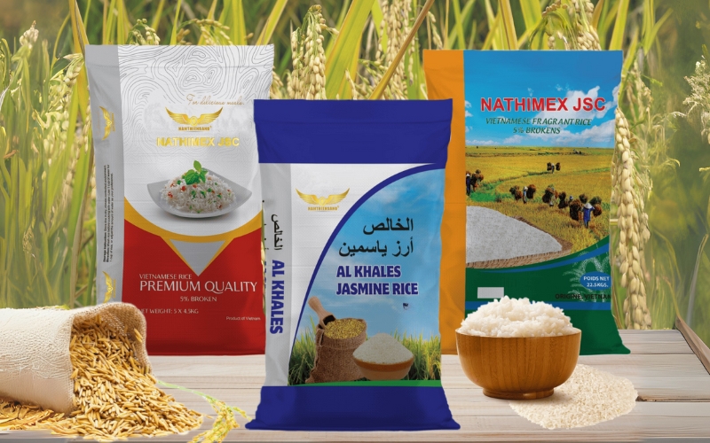 Mẫu in bao bì đựng gạo cao cấp 10kg - 25kg dành cho doanh nghiệp Mẫu in bao bì đựng gạo cao cấp 10kg - 25kg dành cho doanh nghiệp