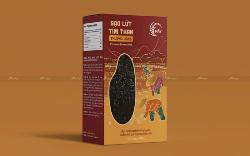 Mẫu hộp đựng gạo thiết kế sang trọng - cao cấp Mẫu hộp đựng gạo thiết kế sang trọng - cao cấp