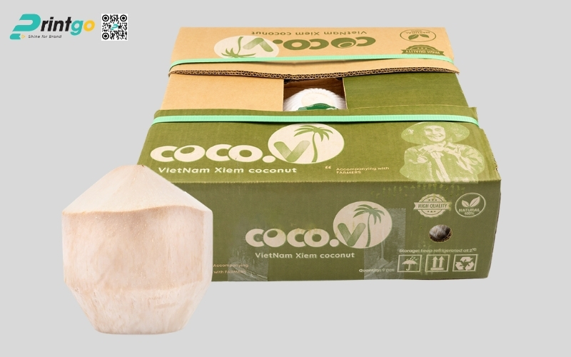 Mẫu thùng đựng dừa tươi xuất khẩu đạt chuẩn quốc tế Mẫu thùng đựng dừa tươi xuất khẩu đạt chuẩn quốc tế