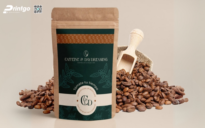 Mẫu bao bì cà phê xuất khẩu dạng túi kraft Mẫu bao bì cà phê xuất khẩu dạng túi kraft