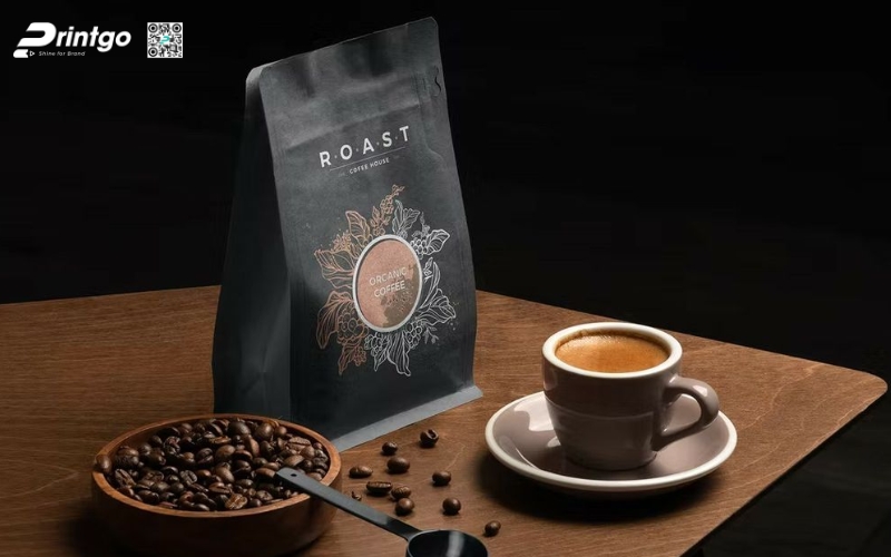 Mẫu bao bì cà phê xuất khẩu dạng túi hàn biên Mẫu bao bì cà phê xuất khẩu dạng túi hàn biên