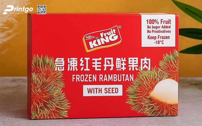 Mẫu bao bì xuất khẩu trái cây chôm chôm Mẫu bao bì xuất khẩu trái cây chôm chôm