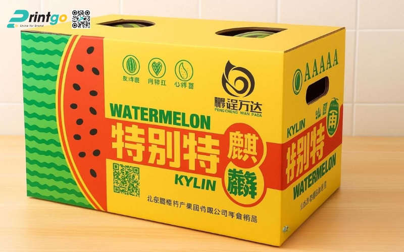 Mẫu thùng carton đựng trái cây xuất khẩu dưa (dưa hấu, dưa lưới) Mẫu thùng carton đựng trái cây xuất khẩu dưa (dưa hấu, dưa lưới)