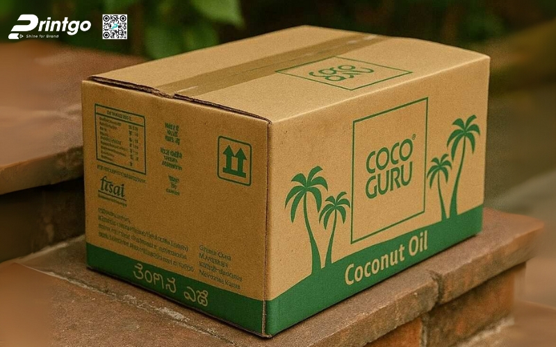 Mẫu thùng giấy đựng trái cây xuất khẩu dừa Mẫu thùng giấy đựng trái cây xuất khẩu dừa