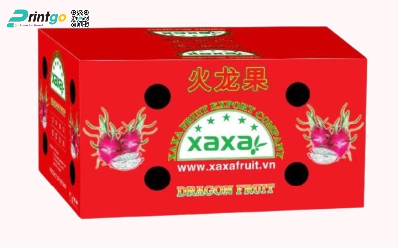 Mẫu bao bì xuất khẩu trái cây thanh long Mẫu bao bì xuất khẩu trái cây thanh long