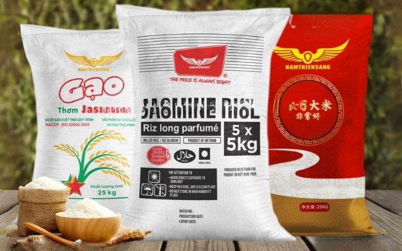 Mẫu in bao bì đựng gạo cao cấp 10kg - 25kg dành cho doanh nghiệp Mẫu in bao bì đựng gạo cao cấp 10kg - 25kg dành cho doanh nghiệp