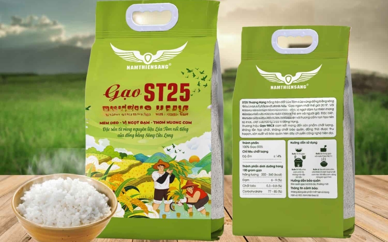 Mẫu in bao bì gạo 5kg - 10kg phổ biến cho hộ kinh doanh nhỏ Mẫu in bao bì gạo 5kg - 10kg phổ biến cho hộ kinh doanh nhỏ