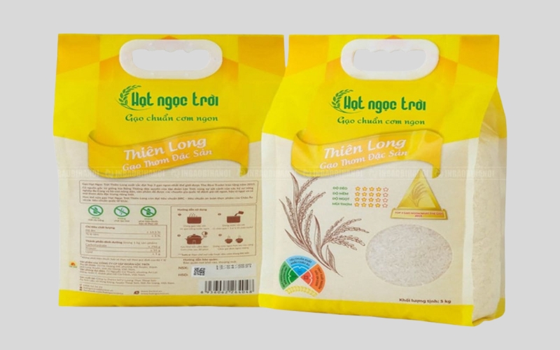 Mẫu in bao bì gạo 5kg - 10kg phổ biến cho hộ kinh doanh nhỏ Mẫu in bao bì gạo 5kg - 10kg phổ biến cho hộ kinh doanh nhỏ