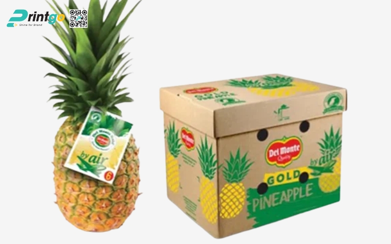 Mẫu thùng giấy đựng trái cây xuất khẩu dứa Mẫu thùng giấy đựng trái cây xuất khẩu dứa