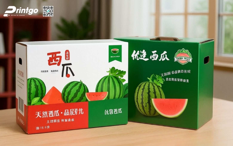 Mẫu thùng carton đựng trái cây xuất khẩu dưa (dưa hấu, dưa lưới) Mẫu thùng carton đựng trái cây xuất khẩu dưa (dưa hấu, dưa lưới)