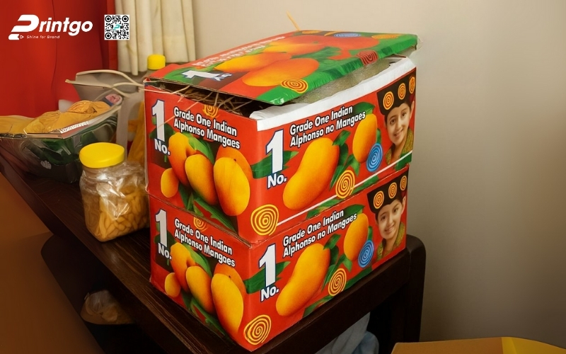 Mẫu thùng carton đựng trái cây xuất khẩu xoài Mẫu thùng carton đựng trái cây xuất khẩu xoài