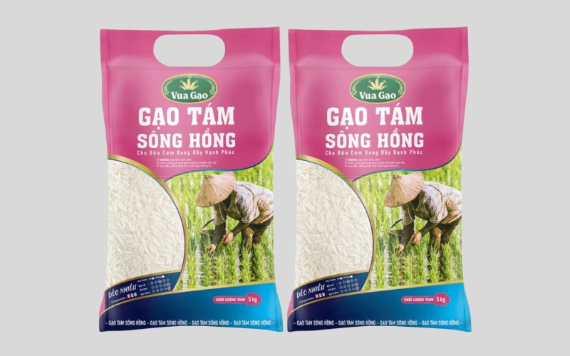 Mẫu in bao bì gạo 5kg - 10kg phổ biến cho hộ kinh doanh nhỏ Mẫu in bao bì gạo 5kg - 10kg phổ biến cho hộ kinh doanh nhỏ