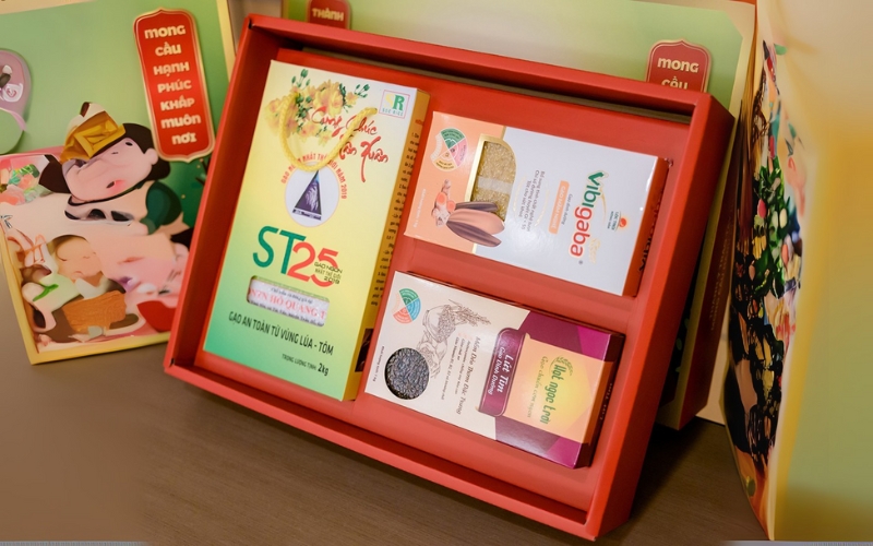 Mẫu hộp đựng gạo thiết kế sang trọng - cao cấp Mẫu hộp đựng gạo thiết kế sang trọng - cao cấp