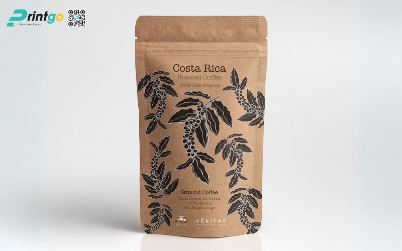 Mẫu bao bì cà phê xuất khẩu dạng túi kraft Mẫu bao bì cà phê xuất khẩu dạng túi kraft