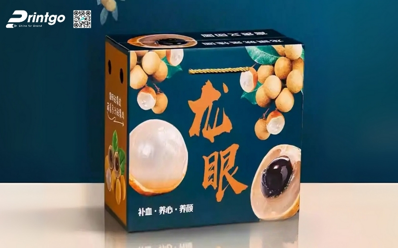 Mẫu thùng carton đựng trái cây xuất khẩu nhãn Mẫu thùng carton đựng trái cây xuất khẩu nhãn