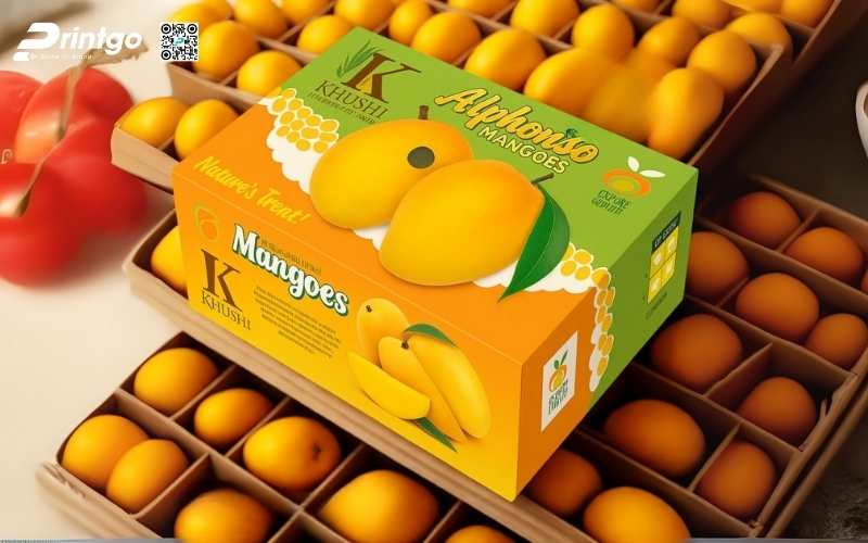Mẫu thùng carton đựng trái cây xuất khẩu xoài Mẫu thùng carton đựng trái cây xuất khẩu xoài
