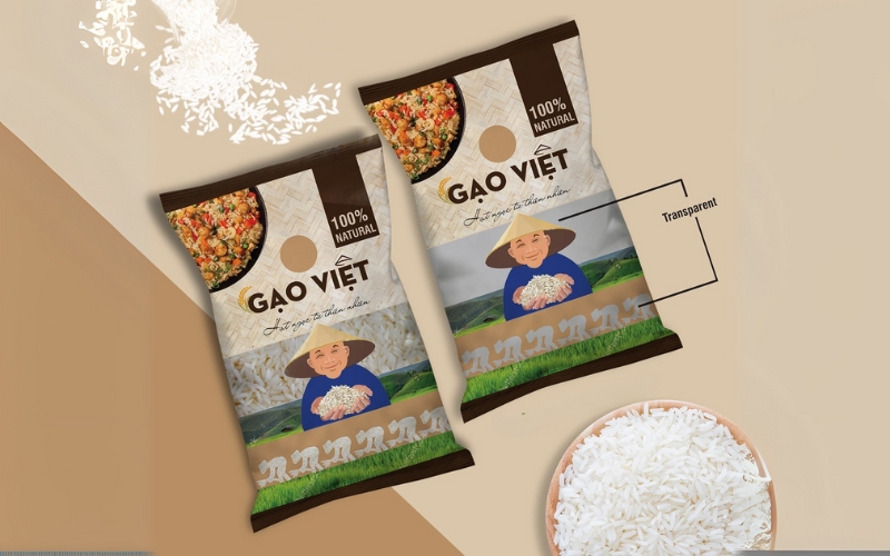 Mẫu in bao bì gạo 5kg - 10kg phổ biến cho hộ kinh doanh nhỏ Mẫu in bao bì gạo 5kg - 10kg phổ biến cho hộ kinh doanh nhỏ