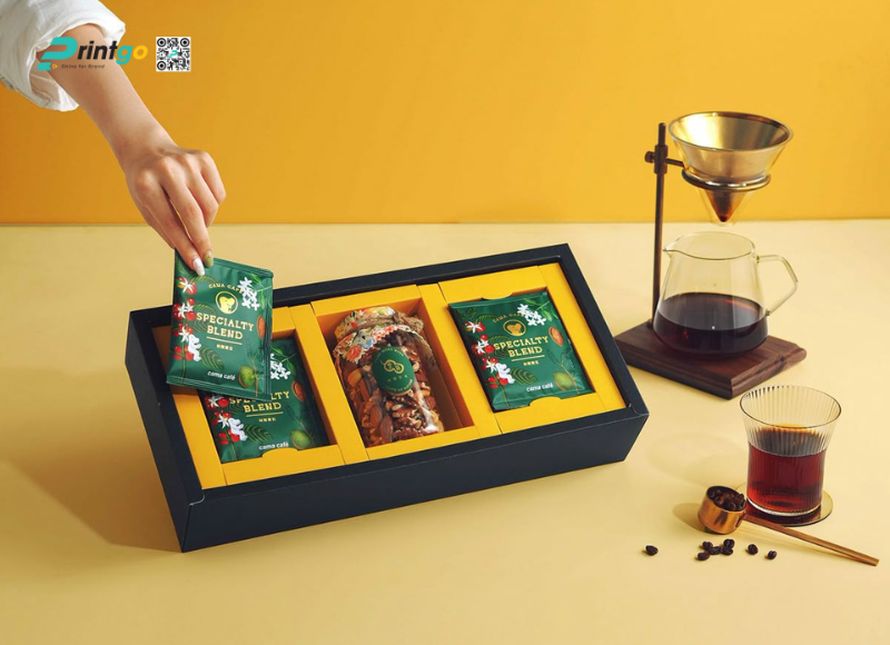 Hộp đựng cafe chất liệu giấy Ivory Hộp đựng cafe chất liệu giấy Ivory