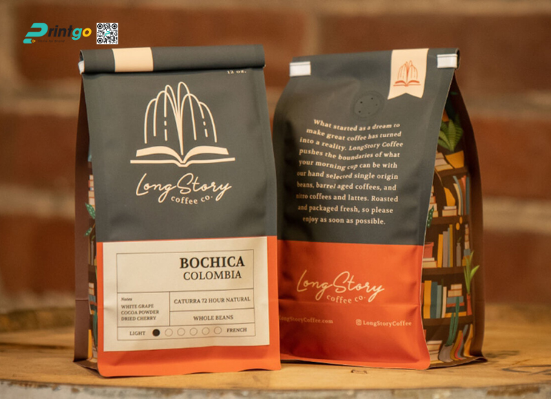 Túi giấy có van 1 chiều đựng cafe Túi giấy có van 1 chiều đựng cafe