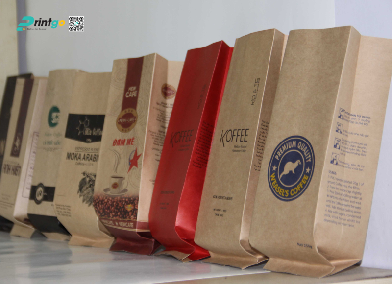 Tổng hợp các mẫu bao bì cafe chất liệu giấy Kraft Tổng hợp các mẫu bao bì cafe chất liệu giấy Kraft