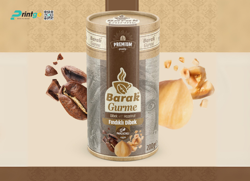 Hộp trụ tròn đựng cafe cao cấp Hộp trụ tròn đựng cafe cao cấp