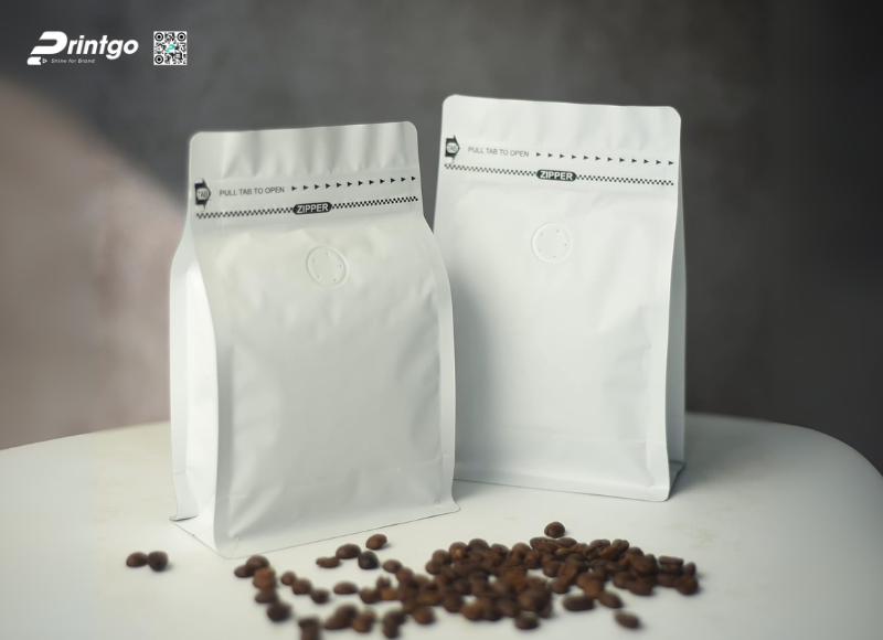 Túi giấy có van 1 chiều đựng cafe tiện ích Túi giấy có van 1 chiều đựng cafe tiện ích