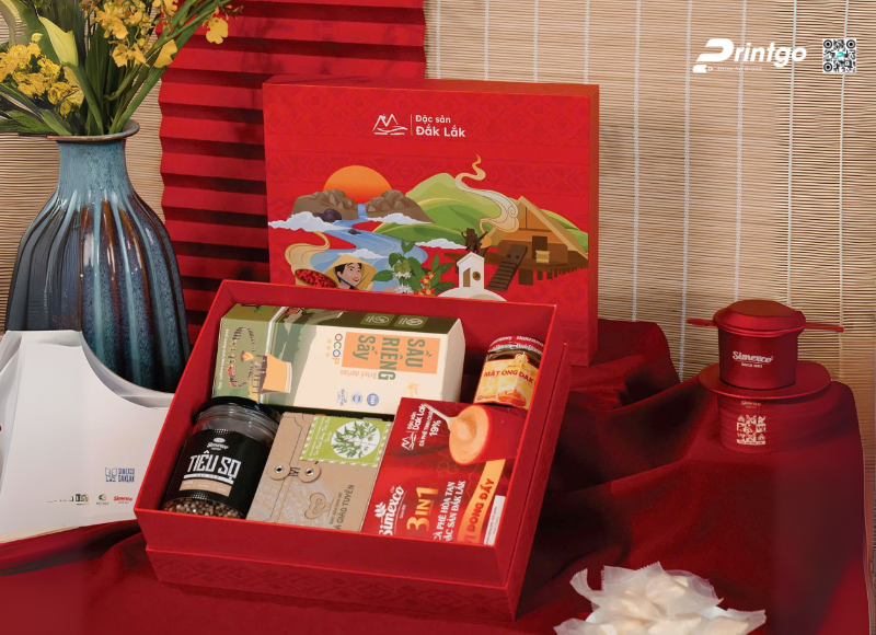 Bộ quà tặng đựng trong bao bì cafe chuyên nghiệp Bộ quà tặng đựng trong bao bì cafe chuyên nghiệp