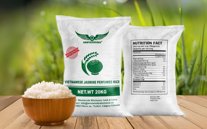 Mẫu in bao bì đựng gạo cao cấp 10kg - 25kg dành cho doanh nghiệp Mẫu in bao bì đựng gạo cao cấp 10kg - 25kg dành cho doanh nghiệp