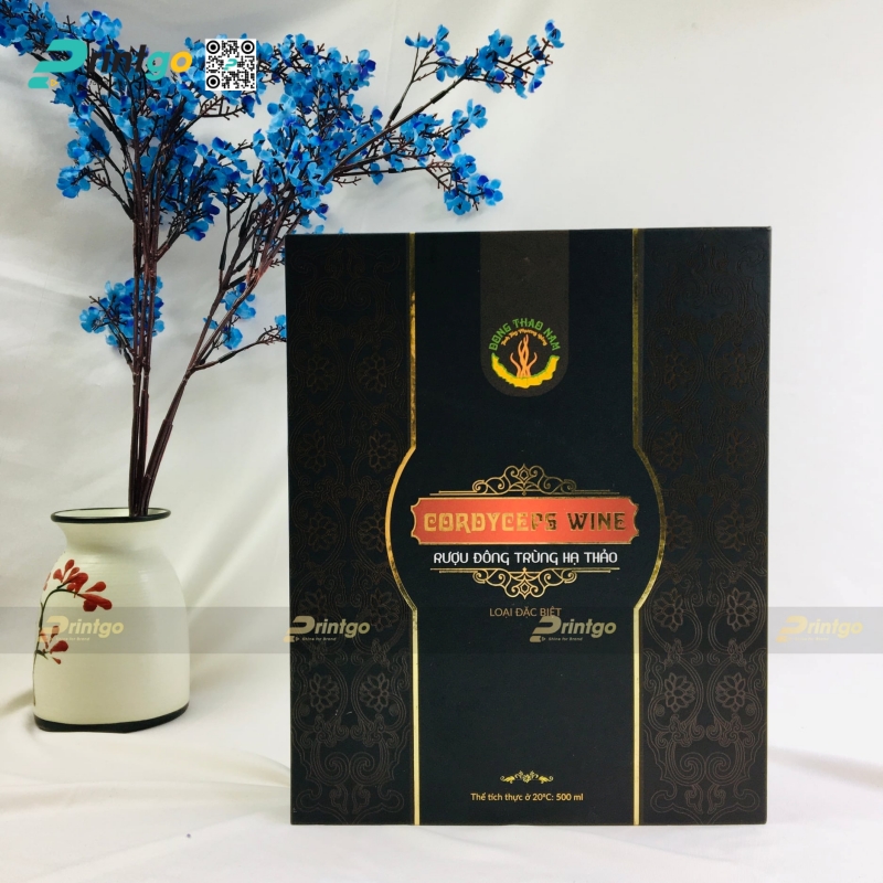 Mẫu hộp đông trùng hạ thảo đựng rượu chỉn chu Mẫu hộp đông trùng hạ thảo đựng rượu chỉn chu