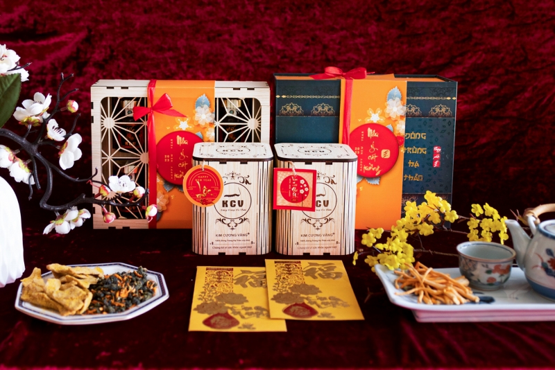 Mẫu hộp đông trùng hạ thảo quà biếu cao cấp Mẫu hộp đông trùng hạ thảo quà biếu cao cấp